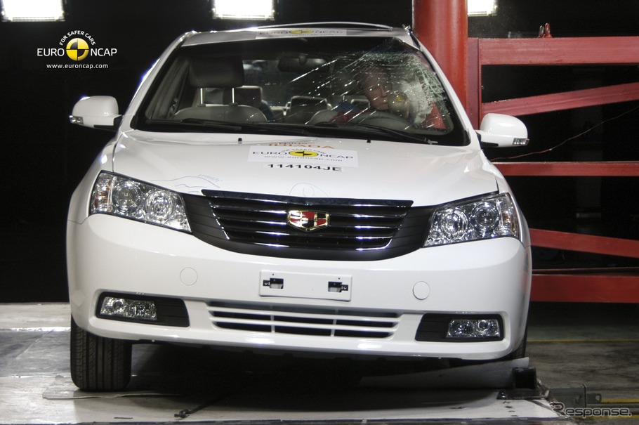 ユーロNCAPが実施した中国吉利汽車のEC7の衝突テスト