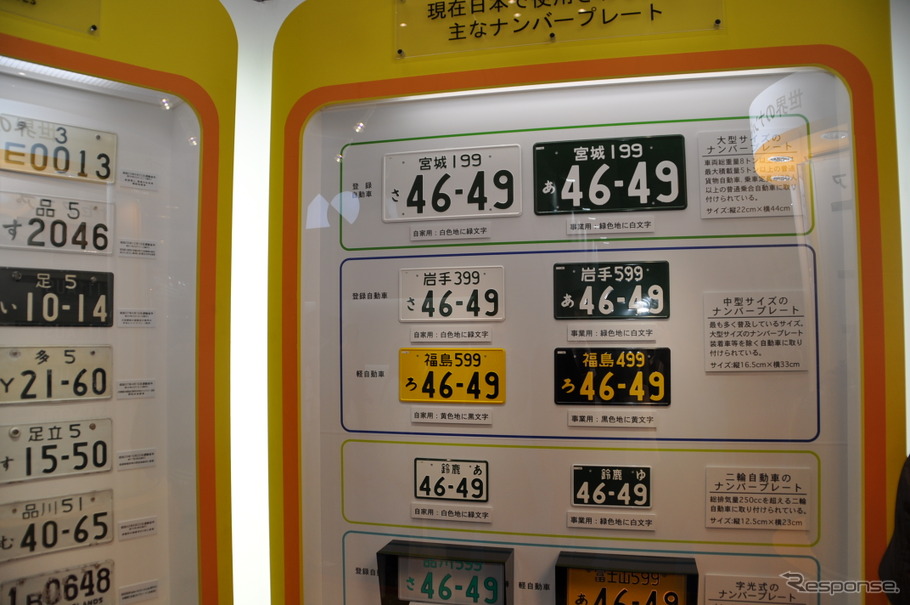 東京モーターショー11 人気の数字 3ナンバー車と5ナンバー車で違う ナンバープレート展 レスポンス Response Jp