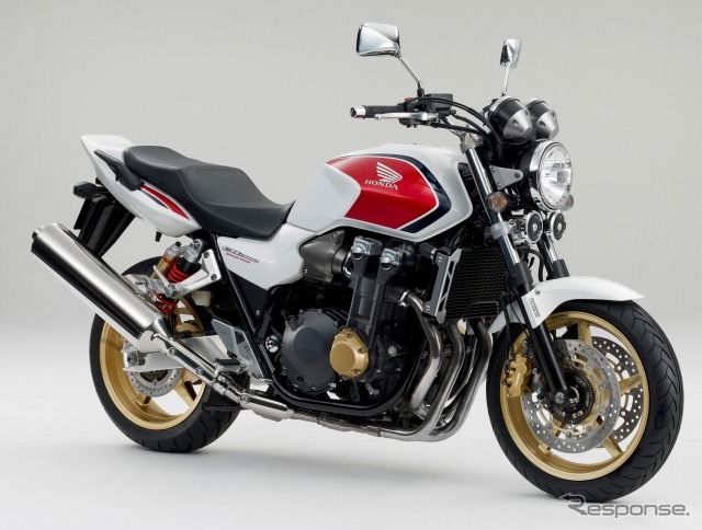 CB1300 SUPER FOUR ABS パールサンビームホワイト×キャンディーアルカディアンレッド×サイクロンブルーメタリック