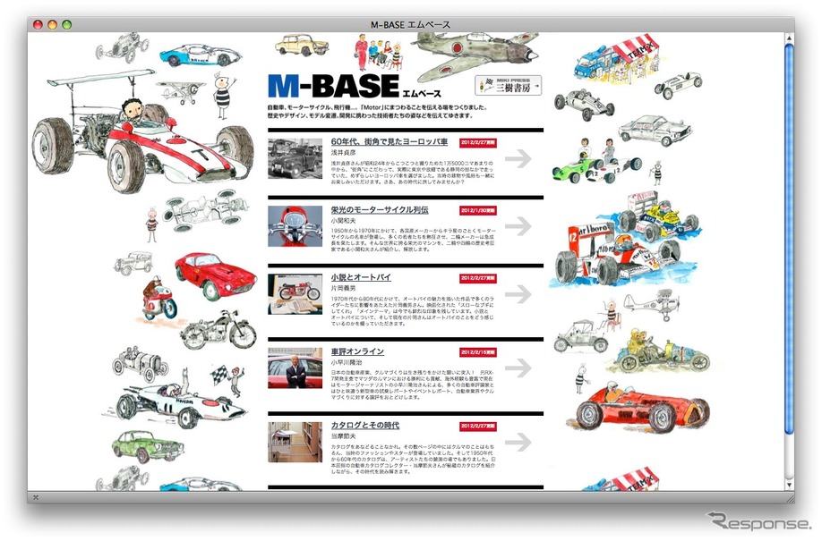 M-BASE。イラストは故・中村良夫