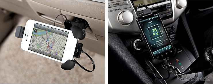 サンワサプライ充電用USBポート付の車載ホルダー「iPhone・スマートフォン車載ホルダー 200-CAR011」