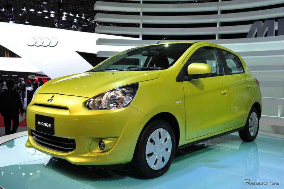 発売間近、三菱ミラージュ(東京モーターショー11)