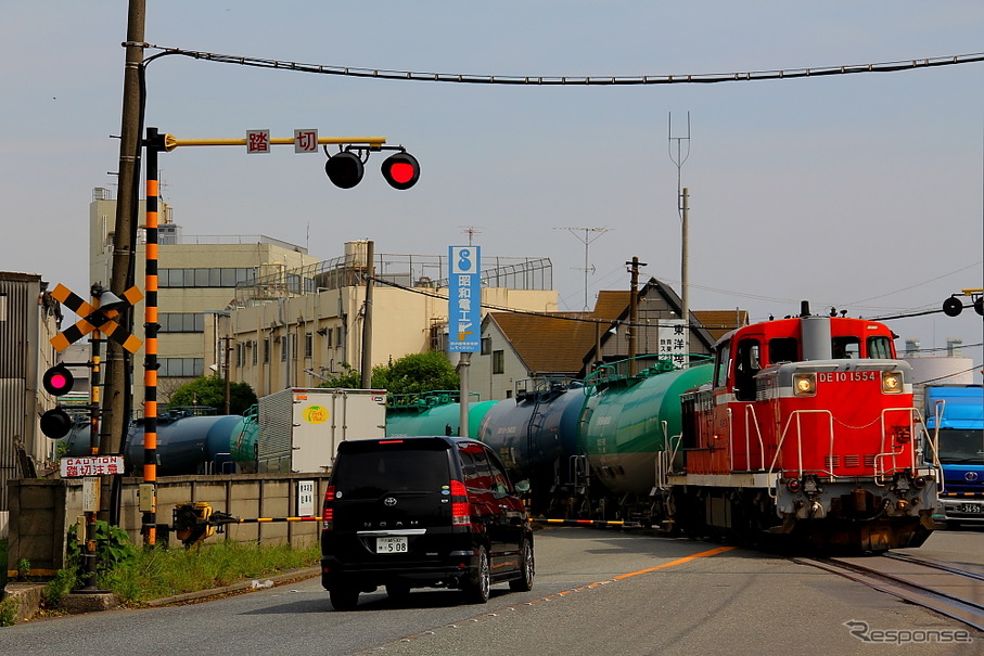 東亜石油扇町工場の貨物鉄道輸送もトラック輸送へ転換した