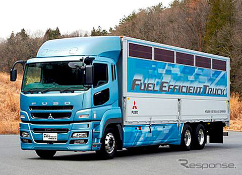 三菱ふそうトラック・バス 大型トラック向け低燃費技術を盛り込んだ FUEL EFFICIENT TRUCK