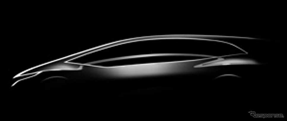 ホンダが北京モーターショー12で初公開するコンセプトカーの予告スケッチ