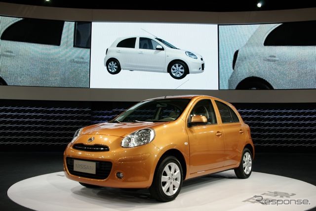 前回の北京モーターショー10に出品された日産マーチ（参考画像）
