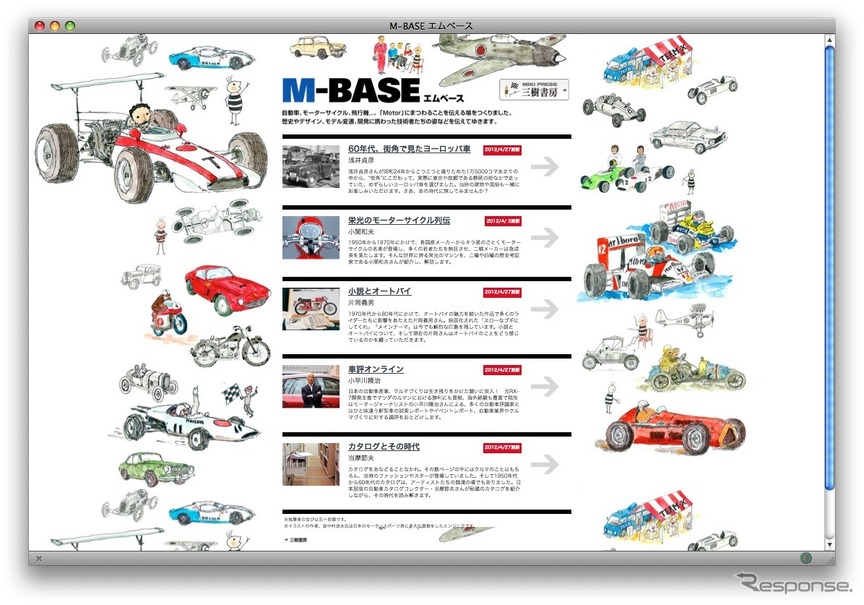 M-BASE。イラストは故・中村良夫