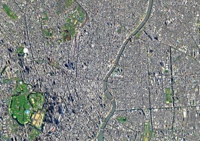 東京スカイツリーを人工衛星から眺めると レスポンス Response Jp 東京スカイツリーを人工衛星から眺めると レスポンス Response Jp