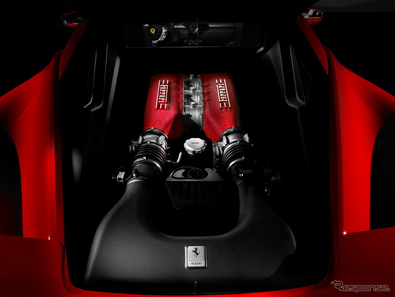 フェラーリ458イタリアのV8エンジン