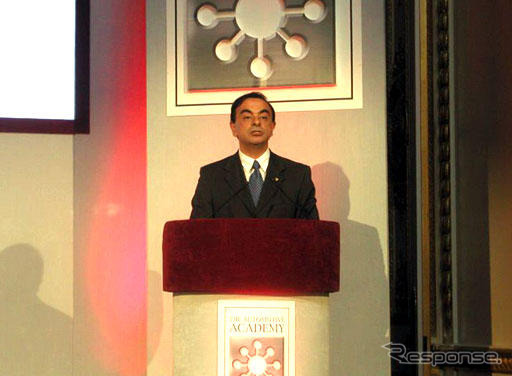 ゴーン日産社長がロンドンで講演「トレーニングが重要」