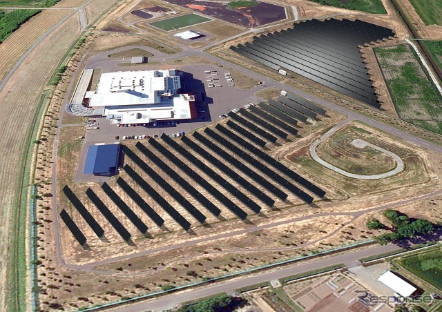 江別市のメガソーラー（完成予想図）