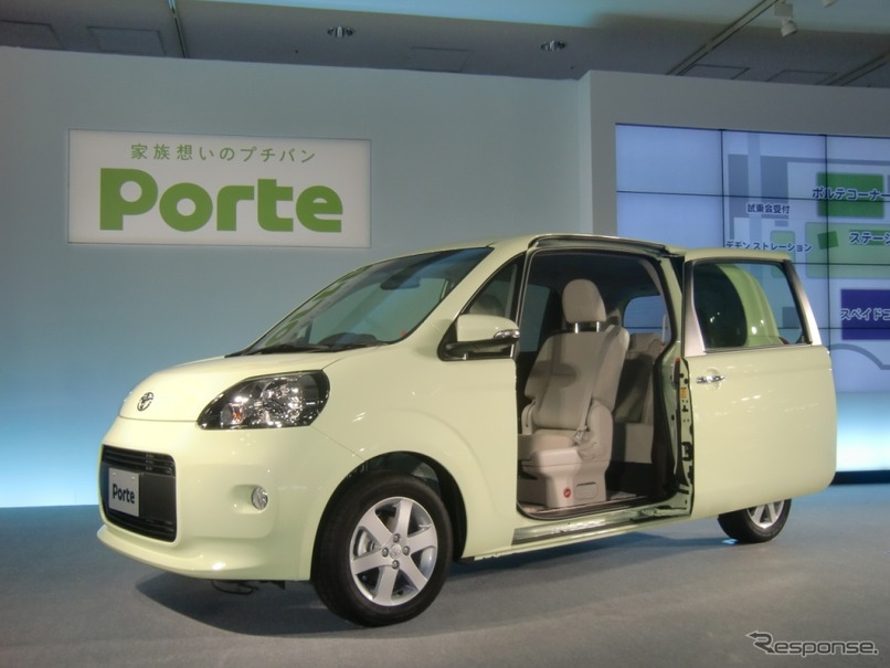 トヨタ ポルテ 新型発表 兄弟車 スペイド も登場 価格は145万円から レスポンス Response Jp