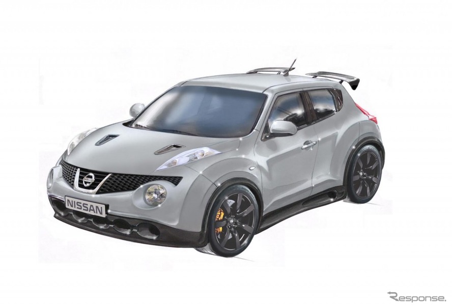 日産ジューク-Rの量産車のイメージスケッチ
