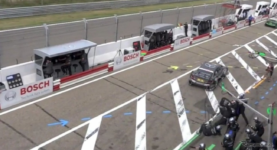 ピットクルー4名が負傷したDTMでのアクシデント