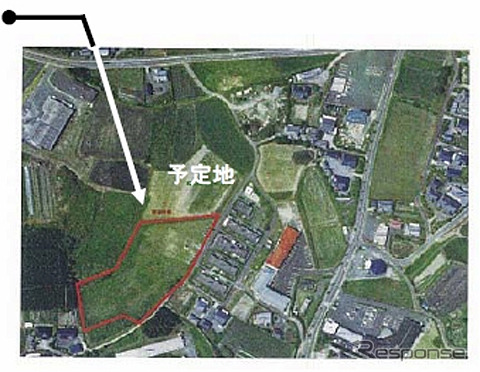 鹿屋ソーラーウェイの建設予定地