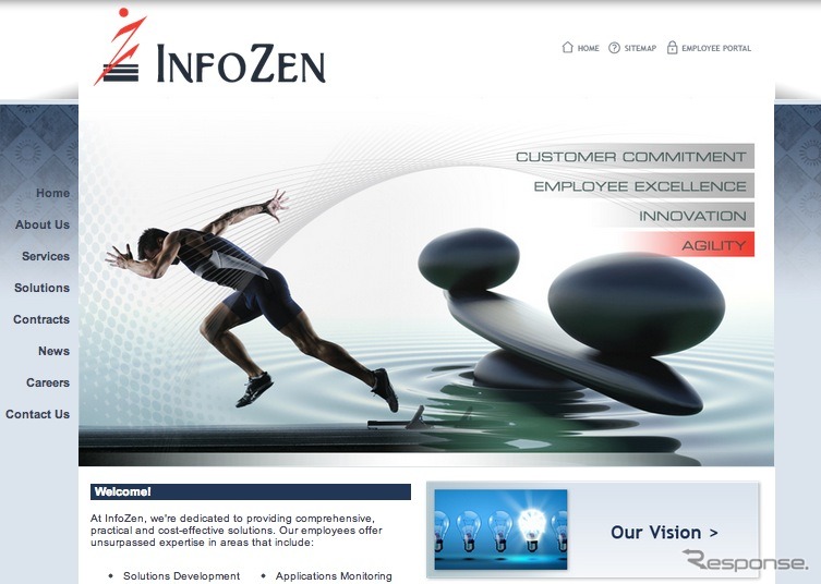 InfoZen Inc. webサイト