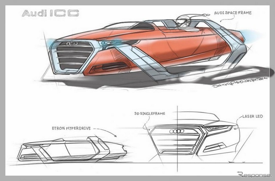 アウディが提案するサンタクロースのソリ、アウディICC