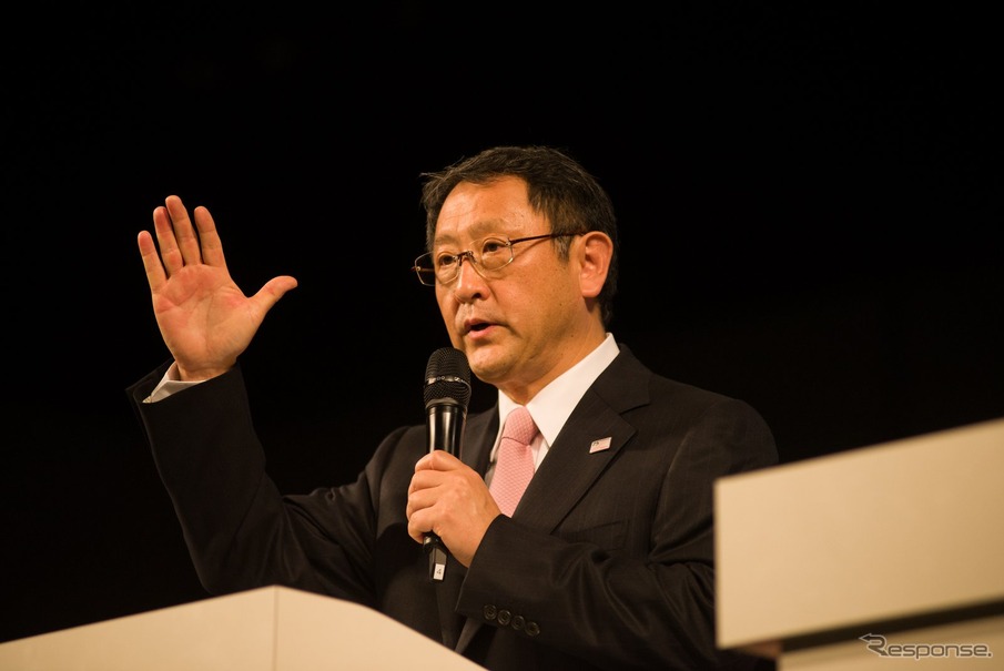 トヨタ クラウン 発表会での豊田章男社長