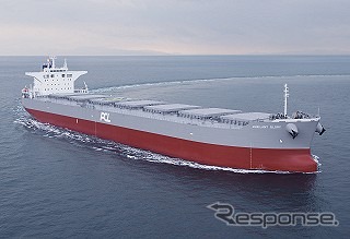 サノヤス造船、12万トン型ハンディーケープバルカー「ジュビラント・グローリ」を竣工