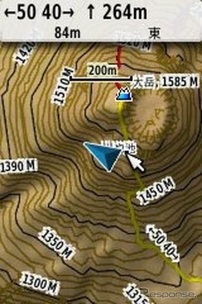 ガーミン社ハンディナビ用地図データをバージョンアップし、2月中旬より発売す「日本登山地図（TOPO10MPlus）V2」