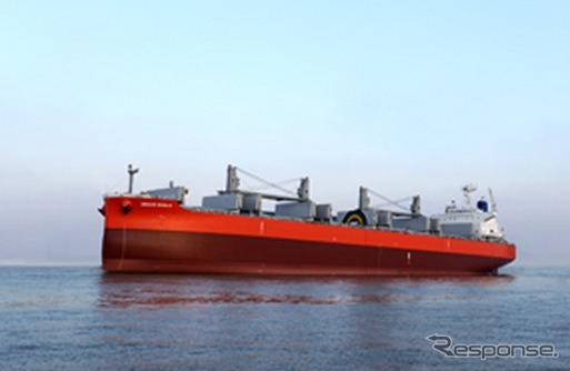 川崎重工、58型ばら積運搬船「ドラコオーシャン」を引き渡し