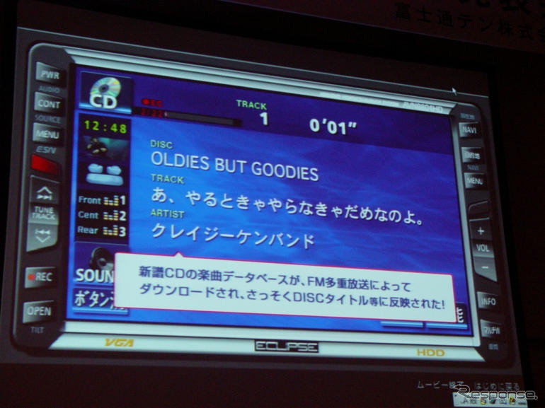 メディアクリックの FMdeTITLEが採用されたカーナビゲーション
