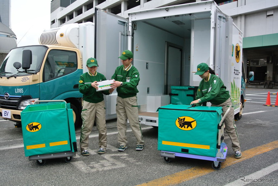 電動小型トラック実証運行車両