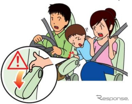 アームレスト等の可動部に幼児が指を挟み込まないよう注意を　国交省