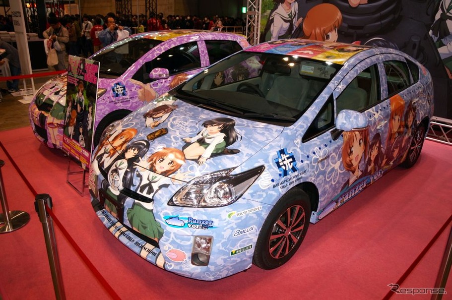 アニメコンテンツエキスポ13 トヨタがアニメ公式痛車を販売 ガールズ パンツァーの C 付き レスポンス Response Jp