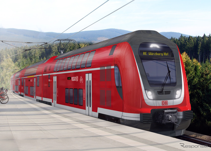 ドイツ鉄道に納入される予定の二階建列車