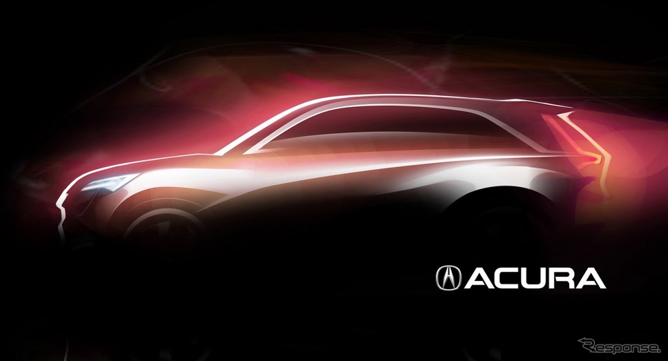 アキュラが上海モーターショー13で初公開するコンセプトカーのデザインスけッチ