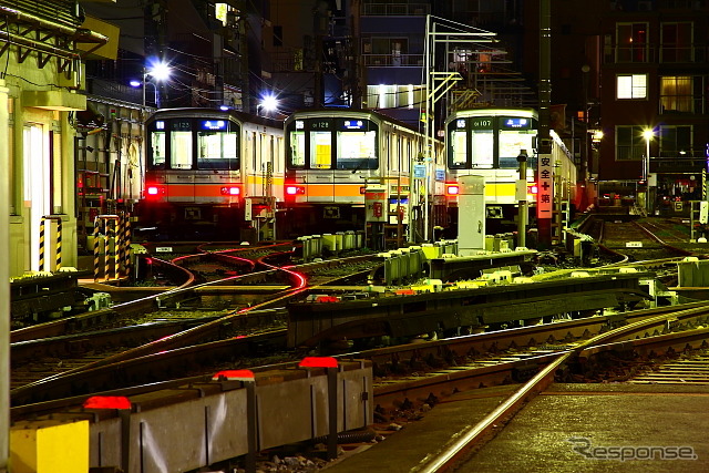 東京メトロ銀座線の上野検車区。