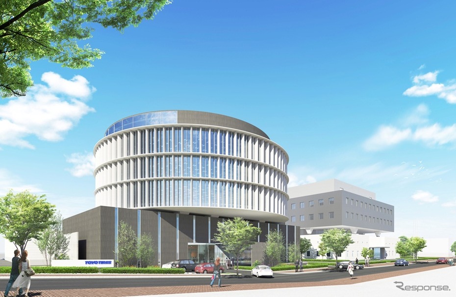 東洋ゴム・新本社のパース図