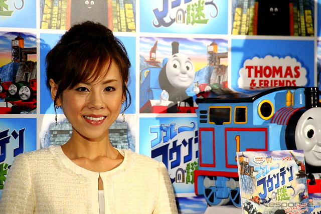 「きかんしゃトーマス ブルーマウンテンの謎」公開イベントでの高橋英樹さんと高橋真麻さん