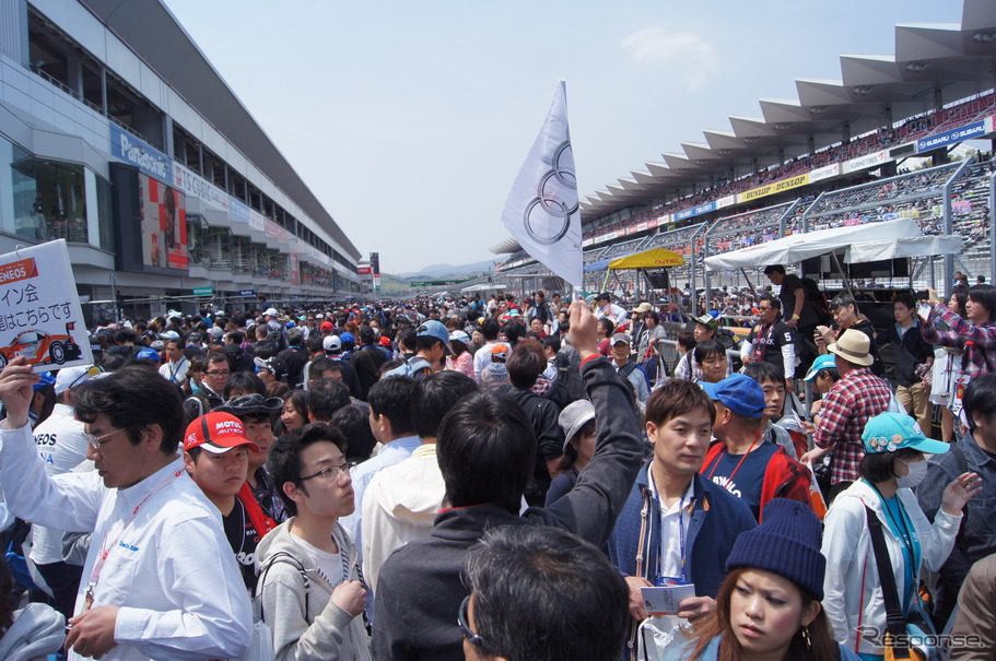 【SUPER GT 第2戦】快晴の富士、来場者数は8万100人…イベント増え家族連れにも好評