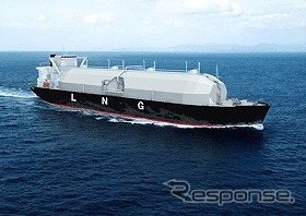 三菱重工、次世代LNG運搬船「さやえんどう」船型