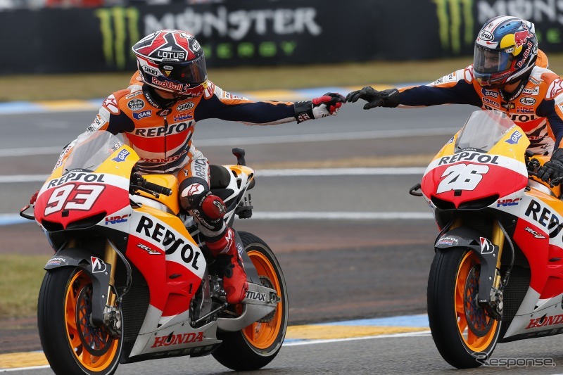 Motogp 第4戦 ホンダ ペドロサが雨のフランスgpを制す レスポンス Response Jp Motogp 第4戦 ホンダ ペドロサが雨のフランスgpを制す レスポンス Response Jp