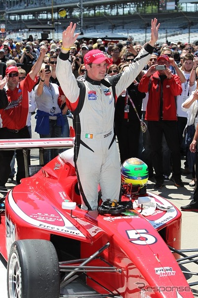【INDYCAR 第5戦】4ワイドの大接戦、ムニョス敗れる…インディ・ライツ