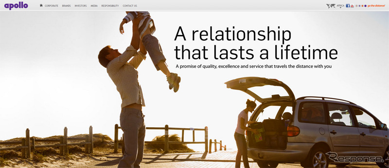 アポロ南ア社（webサイト）