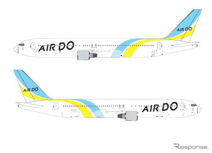 AIRDO、767-300型機に新デザインを採用