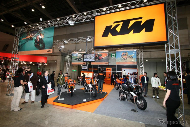 【東京モーターサイクルショー05】KTM のオレンジ写真蔵