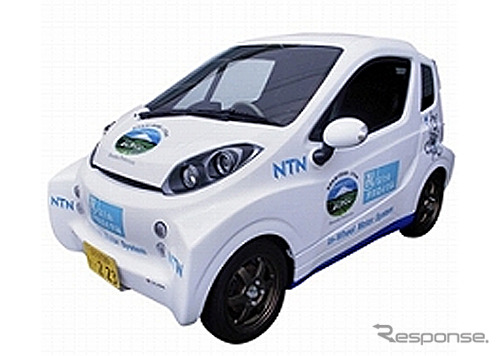 Ntn インホイールモータ搭載の超小型evを軽自動車登録 公道実証事業を開始 レスポンス Response Jp