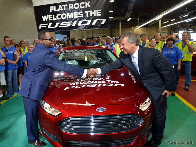米国ミシガン州フラットロック工場でも生産が開始されたフォードフュージョン