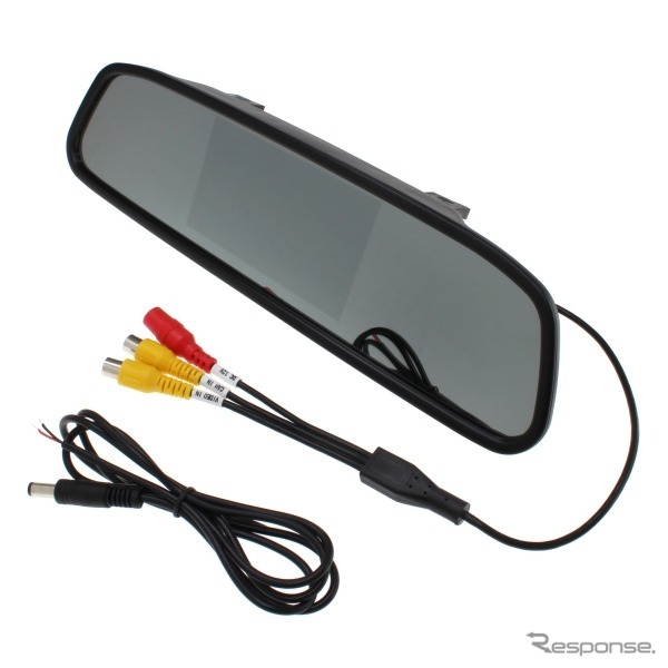 上海問屋・4.3インチバックミラーモニター