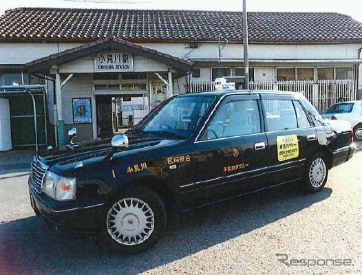 10月1日から運行を開始するオンデマンド型乗合タクシーの香取市乗合タクシー。小見川循環バス東南ルートの代替として試験運行する。