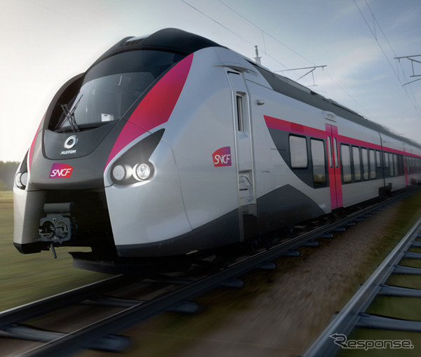 フランス国鉄の都市間列車用としてアルストムが製造する「Coradia Liner」のイメージ