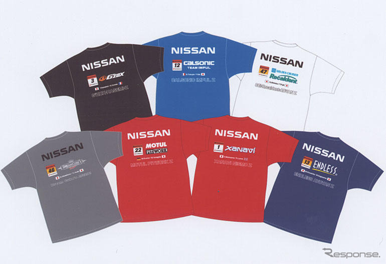 NISMO、スーパーGT参戦チームとのコラボTシャツなど発売
