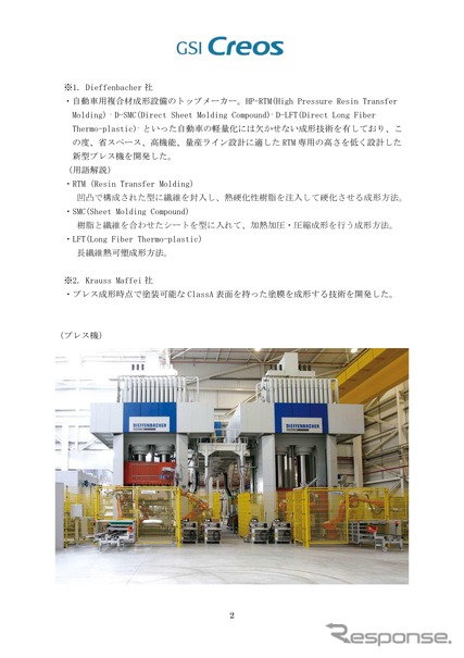 複合材プレス成形設備
