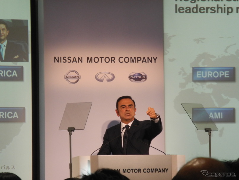 日産自動車のカルロス・ゴーン社長