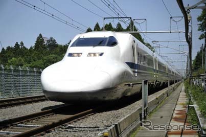 700系量産先行試作車のC1編成。先頭1号車がリニア・鉄道館で展示される。